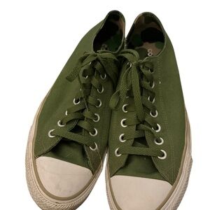 Green Canvas Sneakers